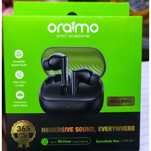 Oraimo ENC 30-hour Playtime Havybass True Wireless Earbuds With APP Control